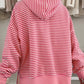 Side Slits Drop Shoulder Loose Fit Hoodie