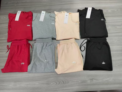 Alo-Hooded Sweatshirt Set(A1210)