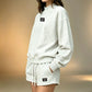 High-neck Top and Shorts Set