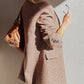 Houndstooth Lapel Collar Blazer
