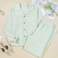 Textured Patched Chest Pocket Shirt and Pants Set