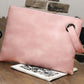 Vintage Leather Oversized Clutch Bag