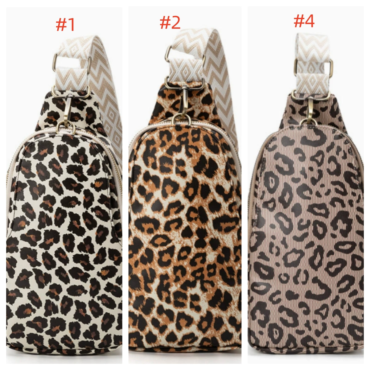Leopard Print Chest Bag Sling Bag