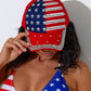 American Flag Rhinestone Decor Baseball Cap