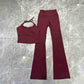 Women's Tank Top and Flared Trousers Set