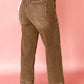 Cropped High Rise Wide Leg Jeans