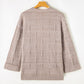 Textured Knit Open Front Chic Cardigan with Pockets