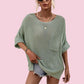 Women's Loose Open Knit Sweater Top