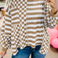 Checked Striped Patchwork Blouse