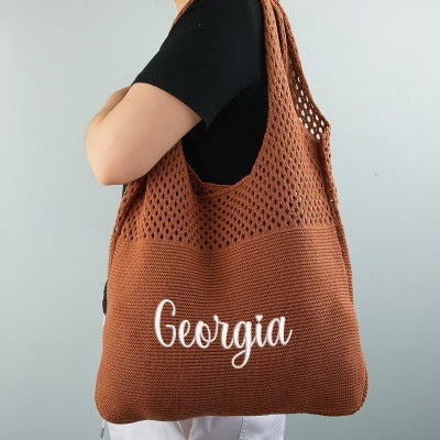 Custom Vintage Knitted Bag