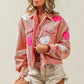 Valentine Heart Sequined Corduroy Jacket