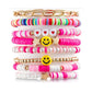 Colorful Clay Fruit Smiley Beaded Bracelet - KOC