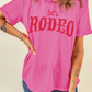 Lets Rodeo Crew Neck Graphic Tee