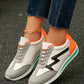 Block Patchwork Lace Up Sneakers