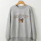 GAME DAY Rugby Bow Embroidered Casual Sweatshirt