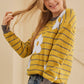 Striped Flower Sweater