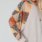 Patchwork V Neck Loose Top