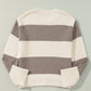 Colorblock Loose Pullover Sweater