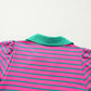 Collared V Neck Puff Sleeve T Shirt Dress