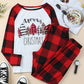 Christmas Plaid Merry Graphic Loungewear Set