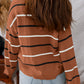 Ribbed Edge Drop Shoulder Sweater