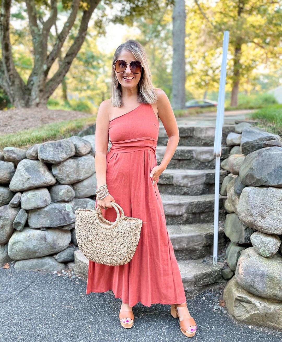Large Straw Beach Bag - KOC