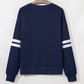 Number 23 Printed Oversize Varsity Sweatshirt