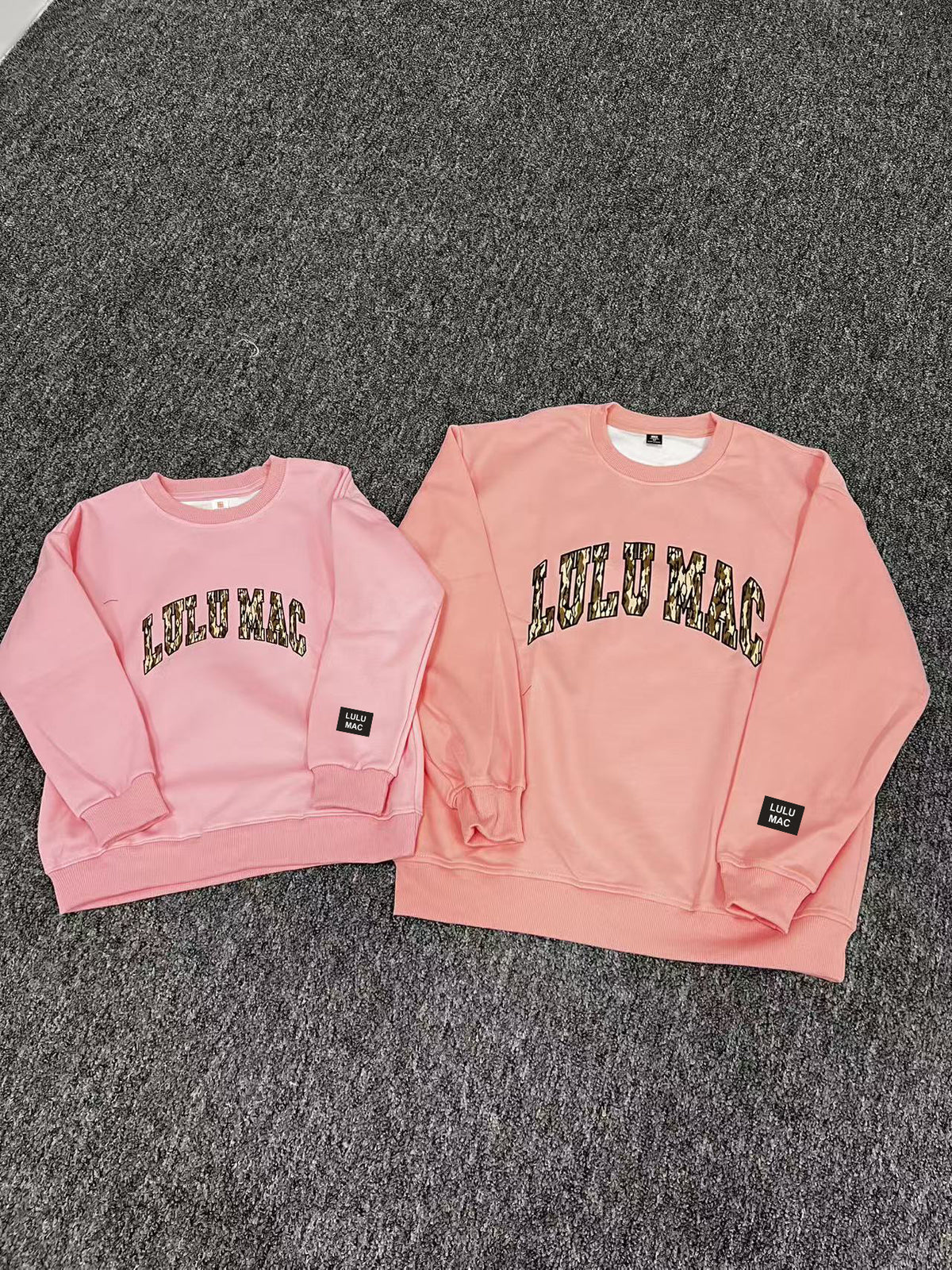 Patchwork Crewneck Sweatshirt Matching Outfits (KIDS)