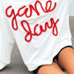 Tinsel Game Day Drop Shoulder Graphic Sweatshirt
