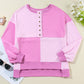 Henley High Low Oversize Sweatshirt