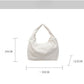Personalized Corduroy Hobo Shoulder Bag Custom Name Embroidery Tote