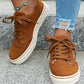 Round Toe Flat Solid Color Shoes