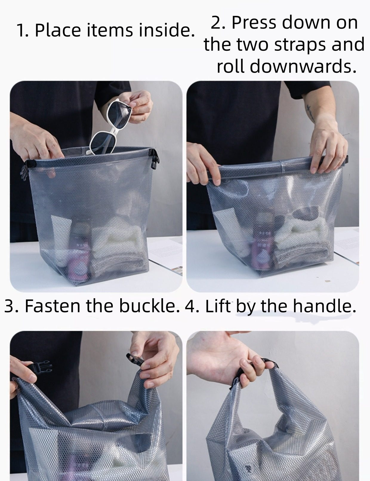 Large Capacity Roll-top Toiletry Bag