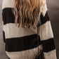 Colorblock Loose Pullover Sweater