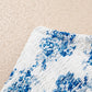 Floral Print Shirred Knot Shoulder Sleeveless Long Dress