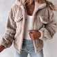 Sequin Patchwork Plush Jacket