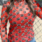 Game Day Rugby Mesh Sheer Long Sleeve Top