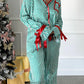 Bow Knot Waist 2pcs Pajama Set