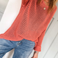 Crochet Hollow-out Jumper Top Sweater