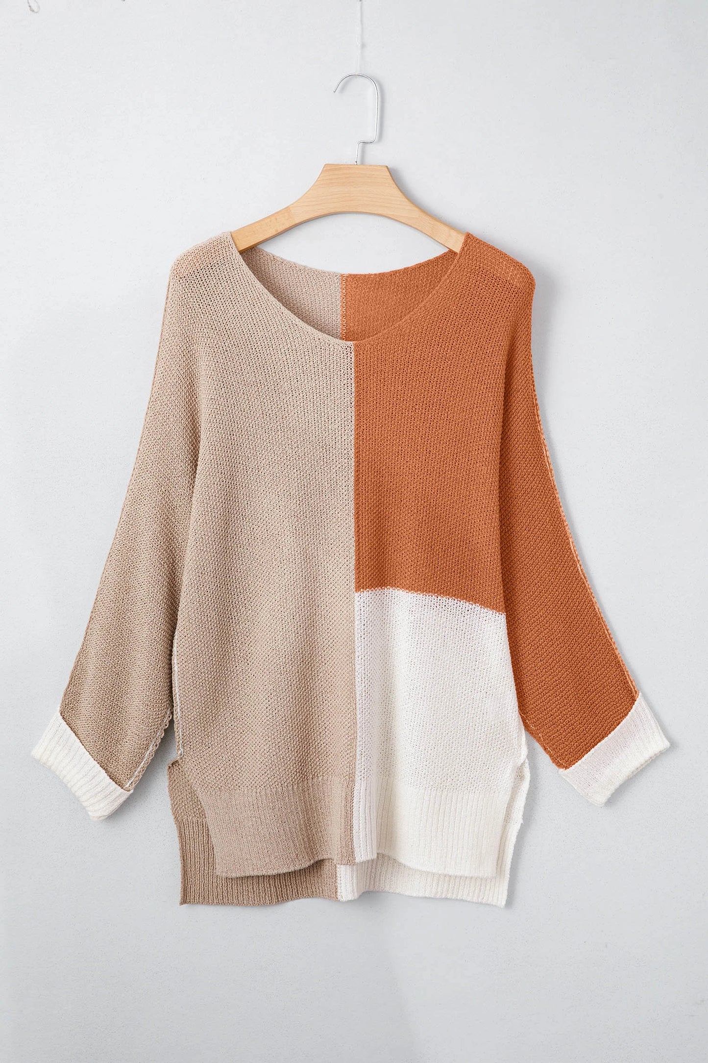 Knit V Neck Loose Sweater