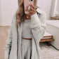 3 Pcs Crop Tank Top Shorts with Cardigan Lounge Set