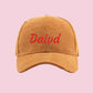 Custom Embroidered Corduroy Baseball Cap