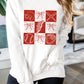 Baseball Fashion Graphic Cotton Blend Casual Sweatshirt