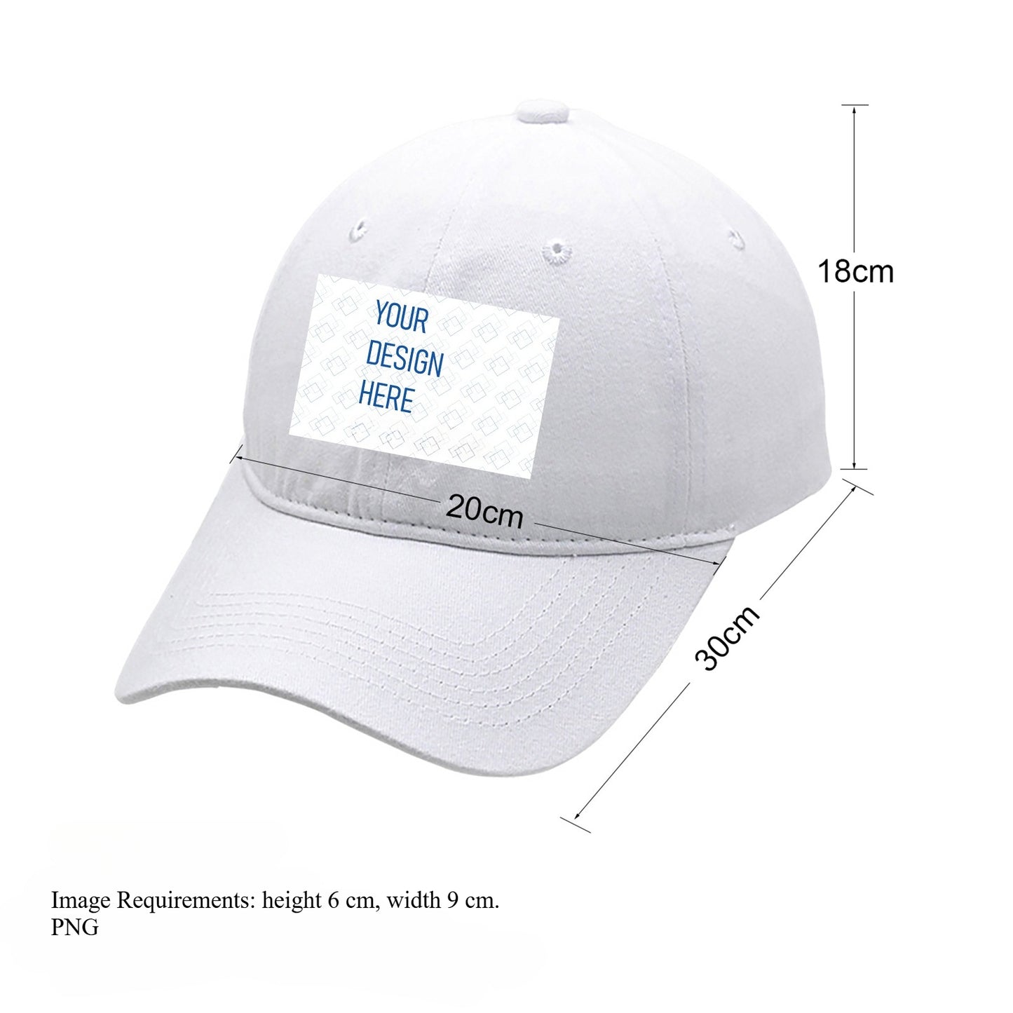 Custom Baseball Caps – Heat Transfer Printing