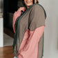 Plus Size Colorblock Patchwork Hoodie