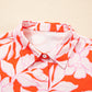 Botanical Print Single Chest Pocket Button Up Shirt