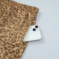 Khaki Plus Size Leopard Print Western Star Patched Jogger Pants