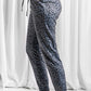 Leopard Elastic Waist Casual Joggers