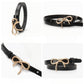 Bow Buckle Skinny Belt