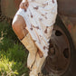 Western Print Satin Long Skirt
